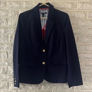 Tommy Hilfiger Navy Blazer with Red Accents